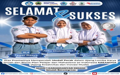 SMA N 1 Karanganyar Sabet Juara dalam ajang bergengsi Kreanova