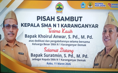 Pisah Sambut Kepala SMA N 1 Karanganyar Tahun 2026